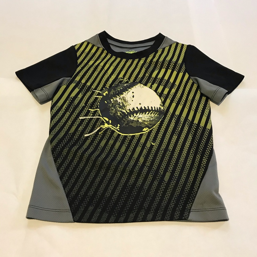 Osh Kosh Black & Gray Baseball T-shirt, size 4
